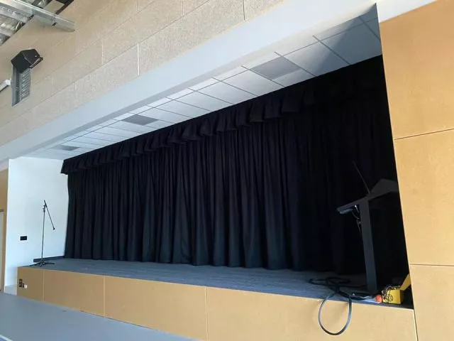 ITE Theatre Wool IFR Black Fabric